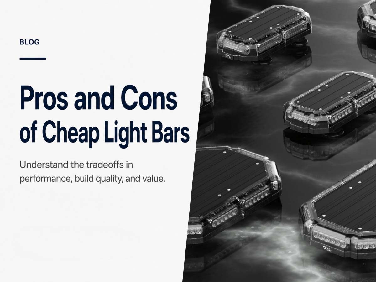 Budget LED light bar comparison showing performance, durability, and value considerations