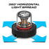 Feniex Quad Cannon LED Hide-Away Strobe Lights 360 Degree Optic