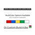 MultiColor Virtue-6 Linear 6 Head LED Traffic Advisor Light Bar Angle