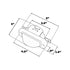MultiColor ZX-180 Linear LED Surface Mount Under Mirror Warning Light Dimen