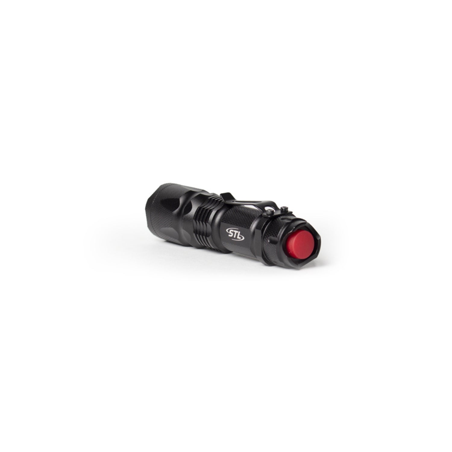 Retractable Focus-Beam LED Flashlight Button