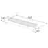 MultiColor K-Force 36 Linear Full Size LED Light Bar Dimensions