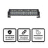 Dual Carbine Warning 14 Inch Off Road LED Light Bar Angle