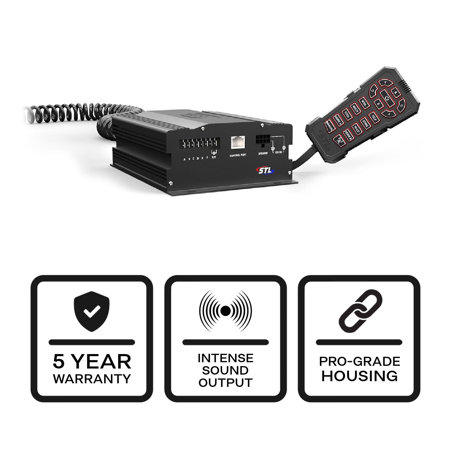 Vireo 100 Watt Hand Held Police Siren Badges