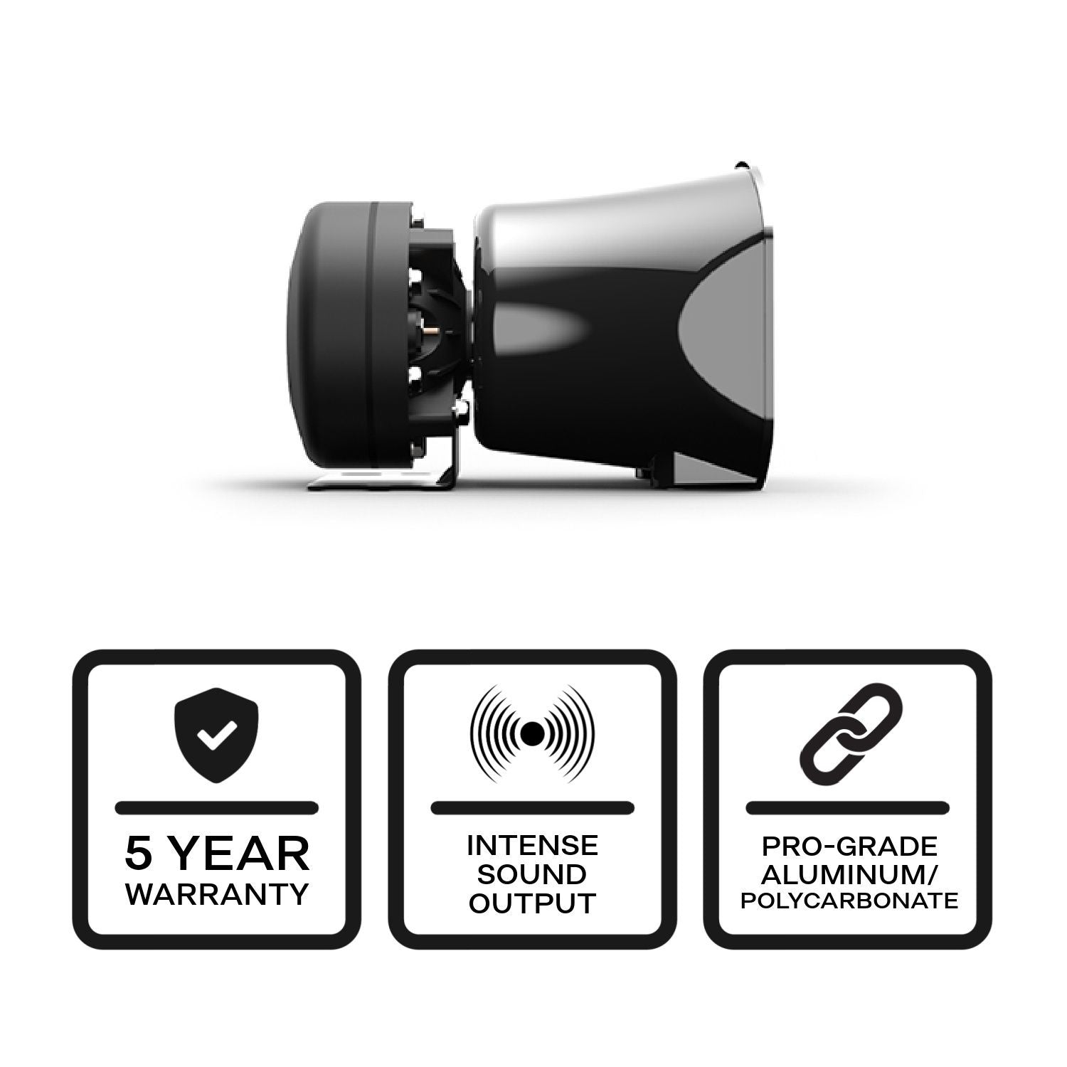 100-Watt Cone Speaker Side