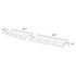 Split Raptor-X Linear LED Windshield Visor Light Bar Dimensions