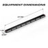 Feniex Quantum 2.0 800 Stick Light Bar Dimensions