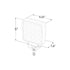 Quad Carbine-16 5 Inch Square Off Road LED Floodlight Dimensions