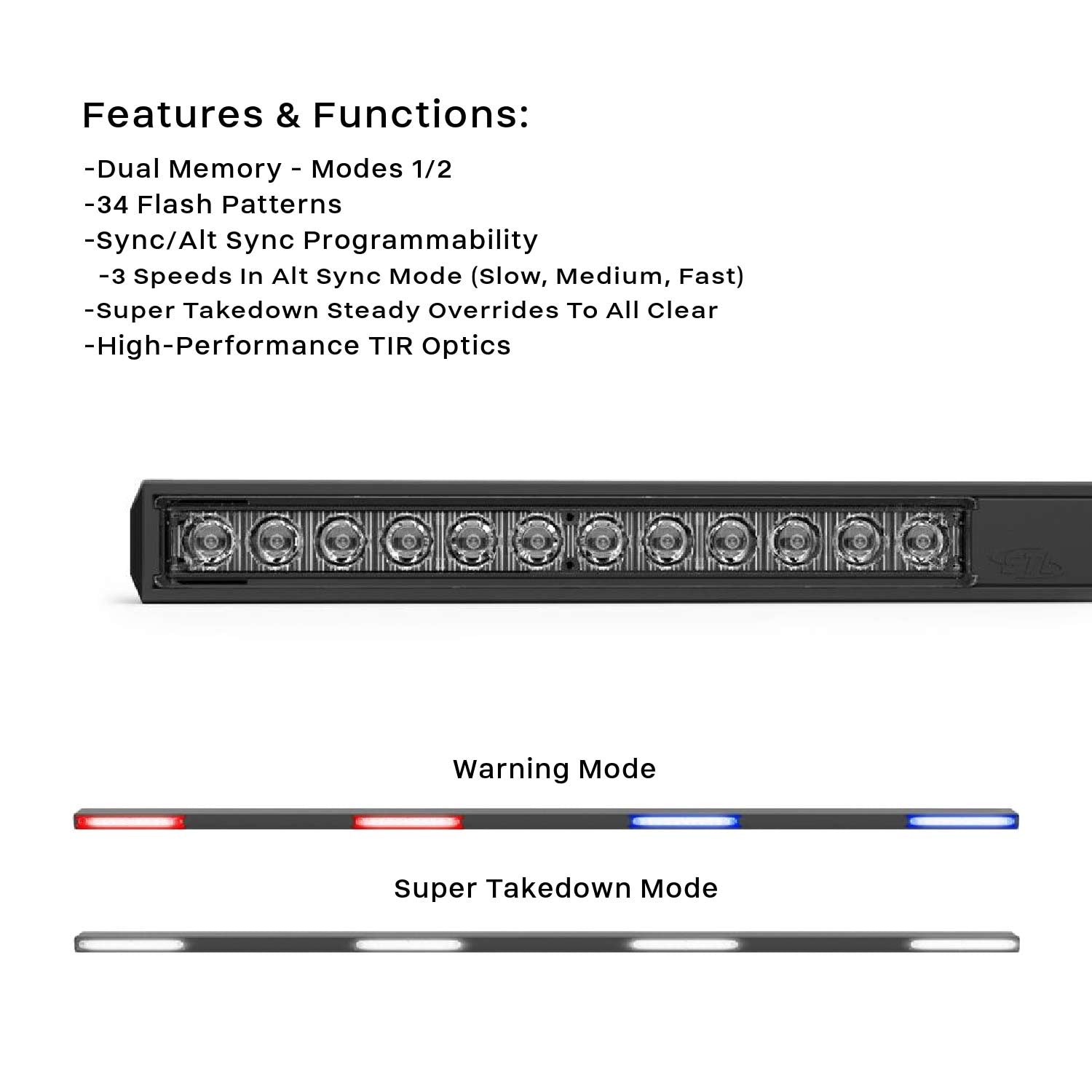 Super Take Down Ceptor-X TIR 60" LED Running Board Light Stick App Photos