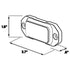Z-6 Linear LED Surface Mount Warning Light Head Dimensions