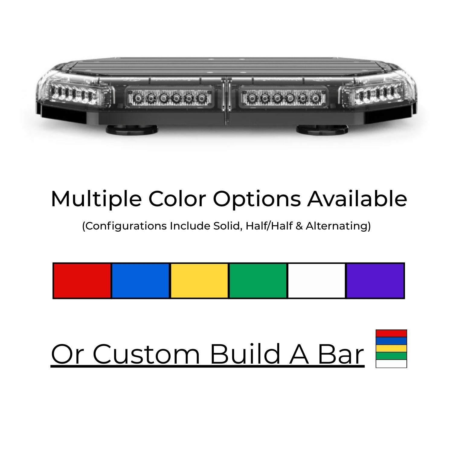 K-Force® Elite 18 TIR Warning LED Mini Light Bar (Dual Memory)