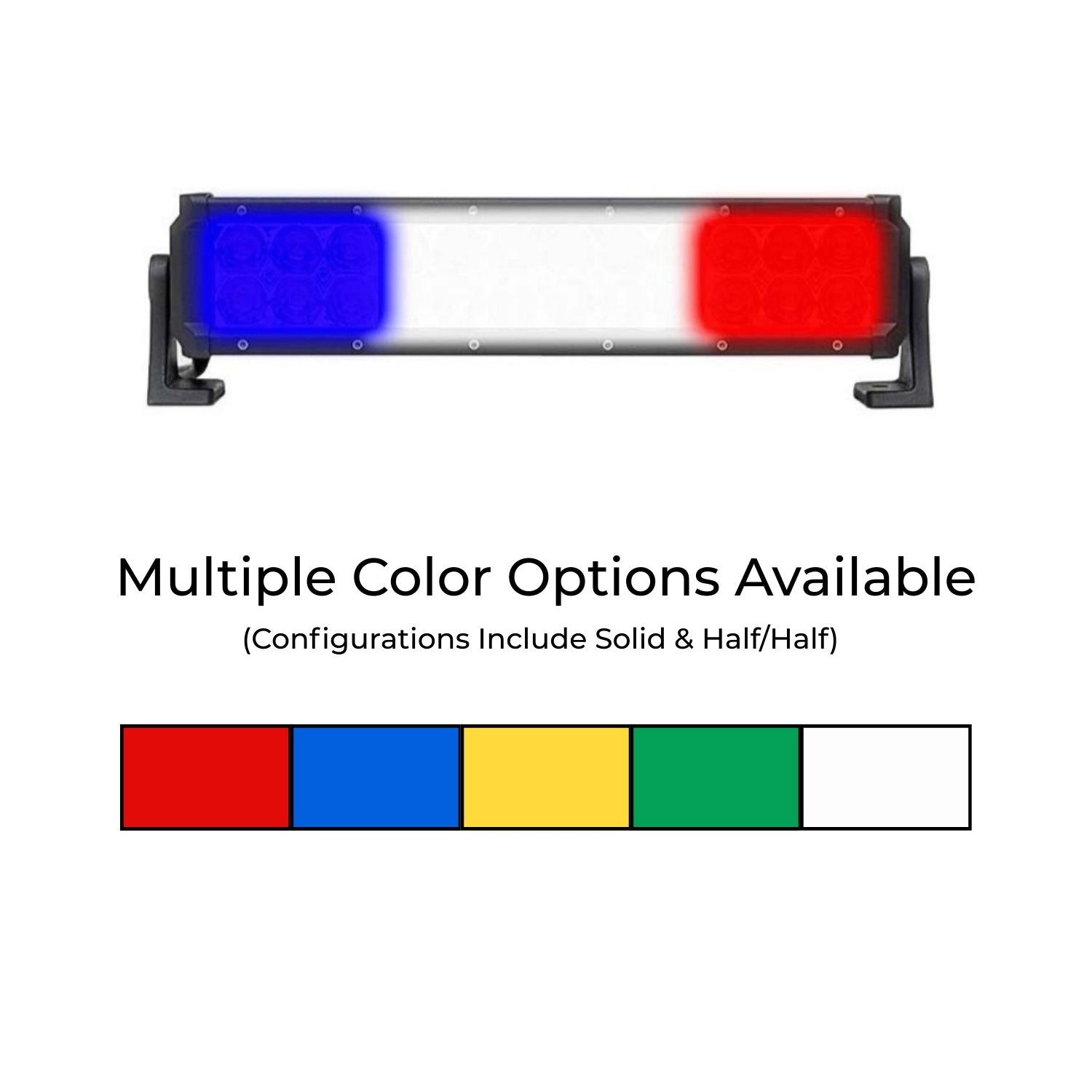 Dual Carbine Warning 14 Inch Off Road LED Light Bar Lenses
