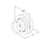 Flare 6 LED 360 Hideaway Surface Mount Light Dimensions