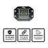 Cube Carbine Flush Mount Cube 5 Inch Off Road LED Spotlight Side View
