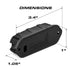 Feniex Quad Q3 LED Surface Mount Grille Light Dimensions