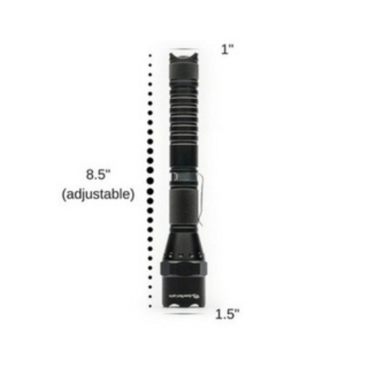 Alter-Beam CREE LED Flashlight Dimensions