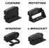 Feniex Quad Q3 LED Surface Mount Grille Light Brackets