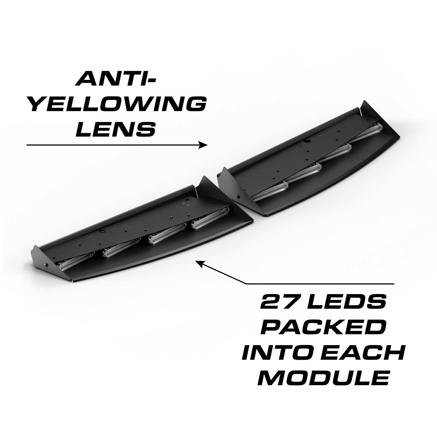 Feniex Quantum 2.0 Interior Visor Light Bar Front