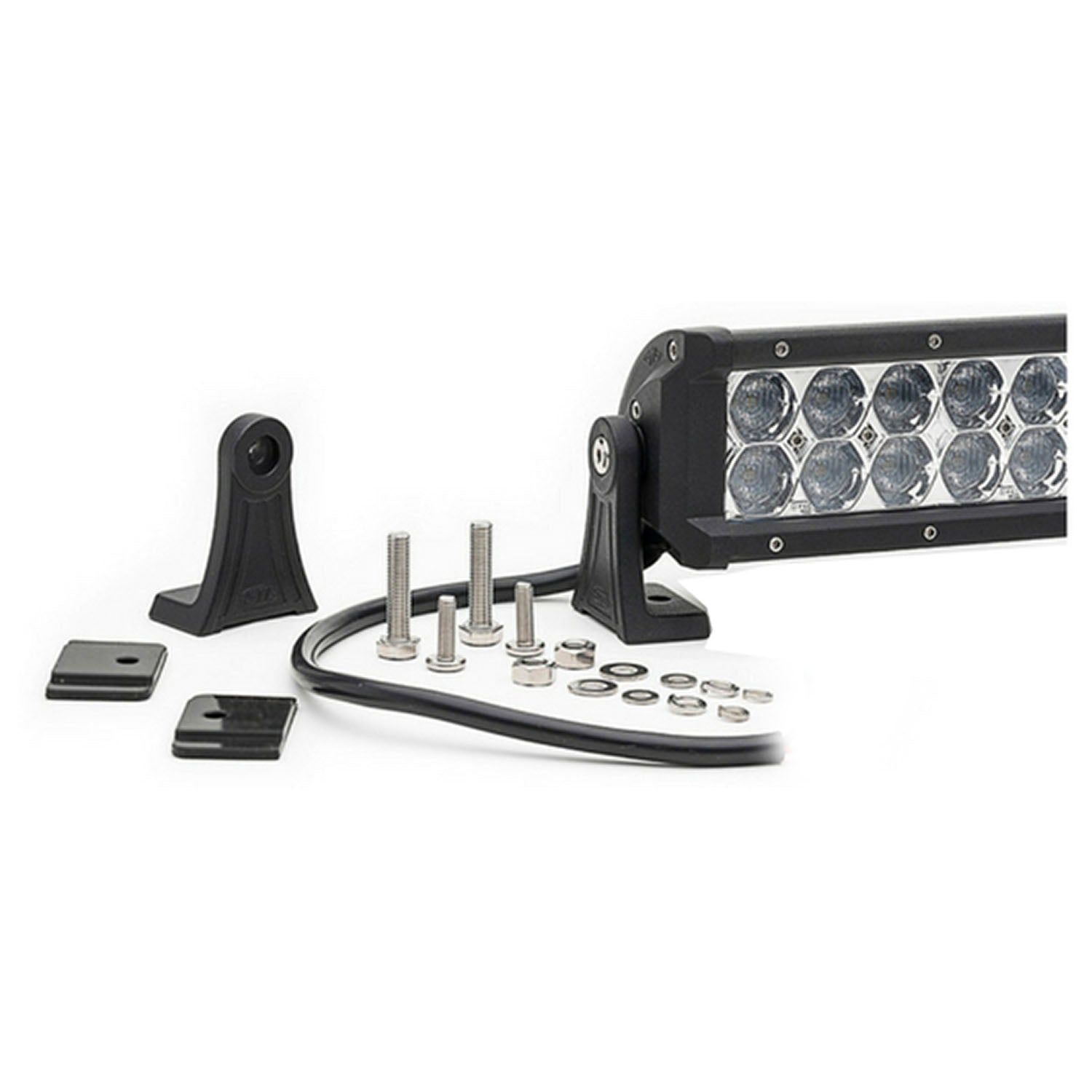 Dual Carbine Warning 14 Inch Off Road LED Light Bar Brackets