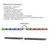 STD Split Raptor Linear LED Lightbar Windshield Bottom