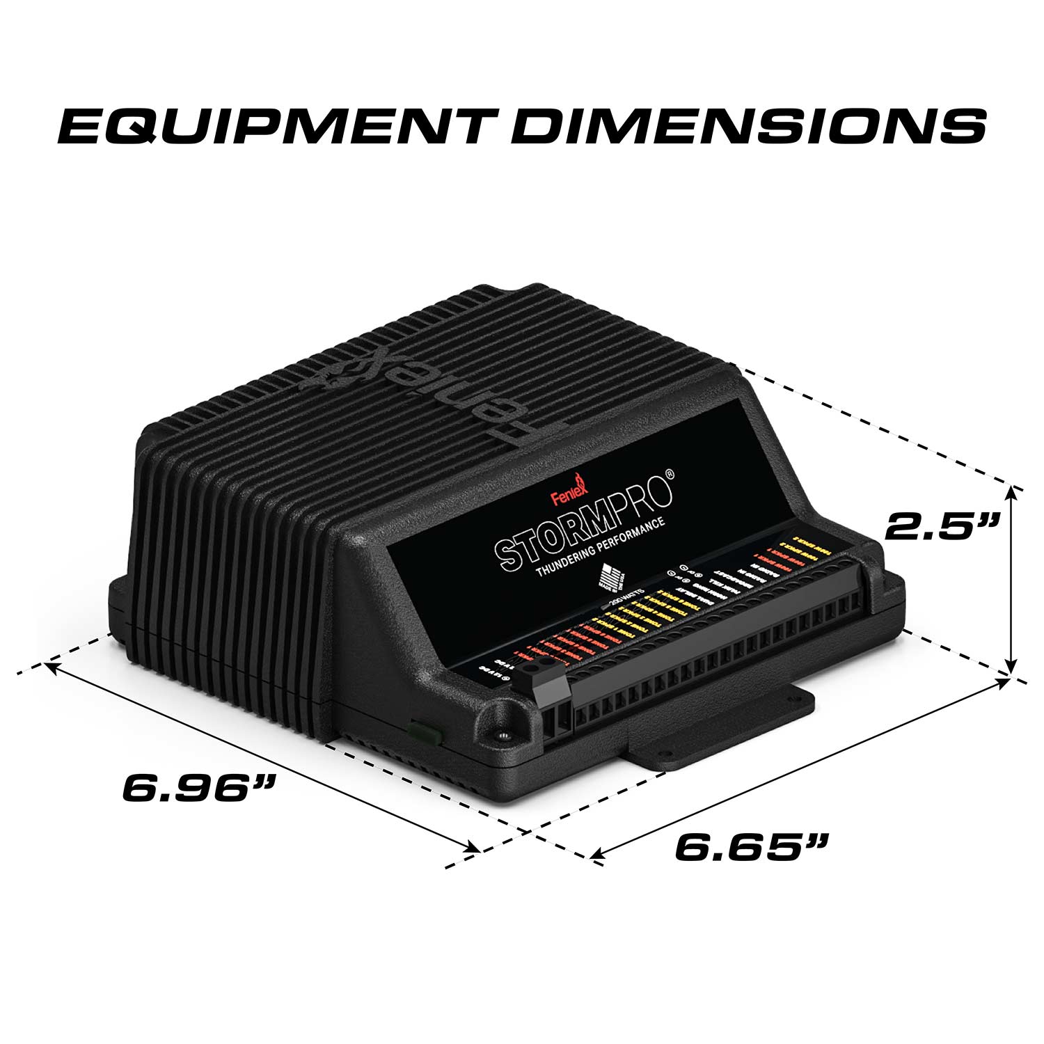 Feniex Storm Pro 200 Watt Siren Full Function Controller Dimensions