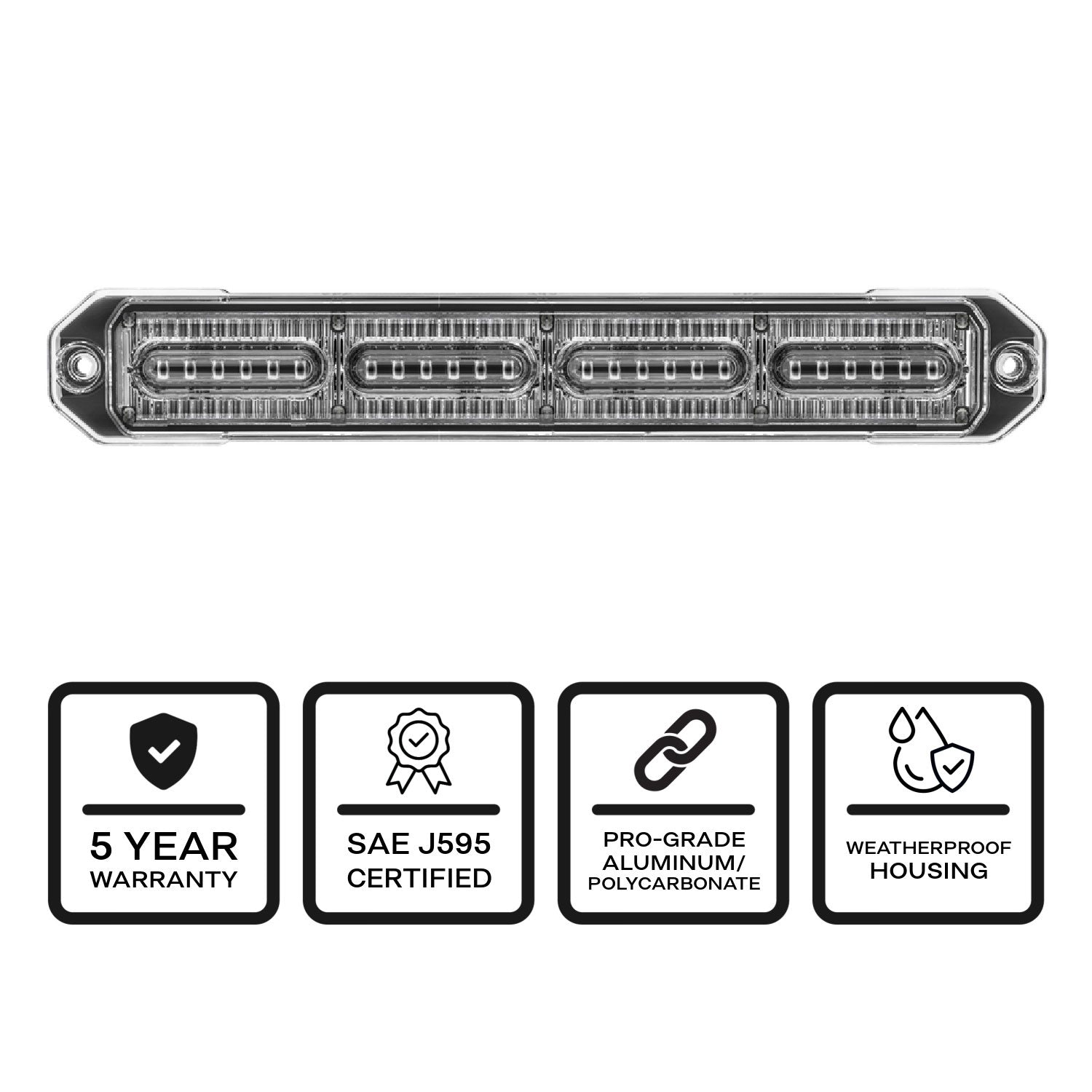 Z-24 Linear LED Surface Mount Warning Light Head AP
