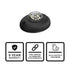 Flare 12 LED Hideaway Surface Mount Light Silver Flange