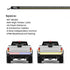 Dual-Row 60" LED Truck Tailgate Warning Light Bar w/ Reverse STD Tape