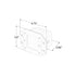 Cube Carbine Flush Mount Cube 5 Inch Off Road LED Spotlight Dimensions