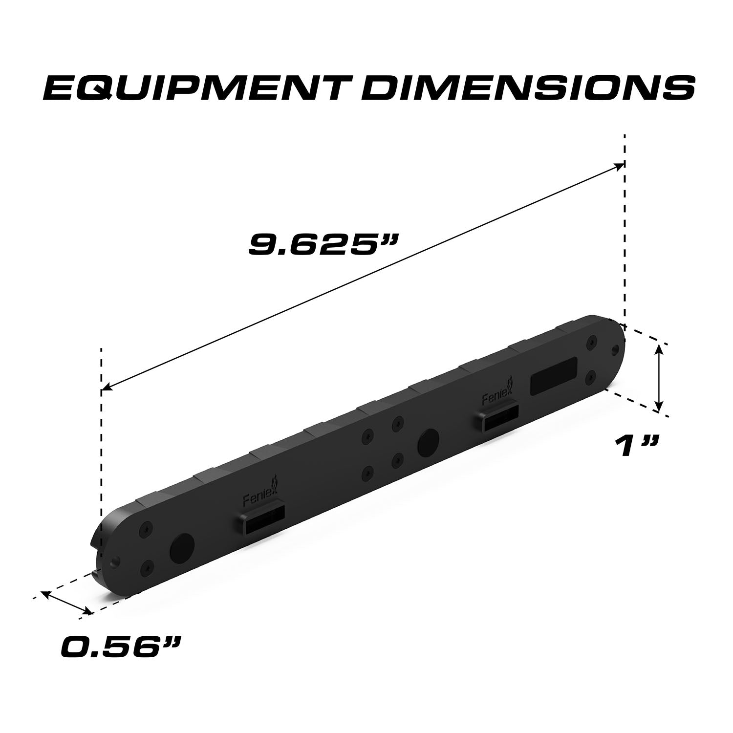 Feniex Q Series Dual Horizontal Wide Flat LED Surface Mount Grille Light Di