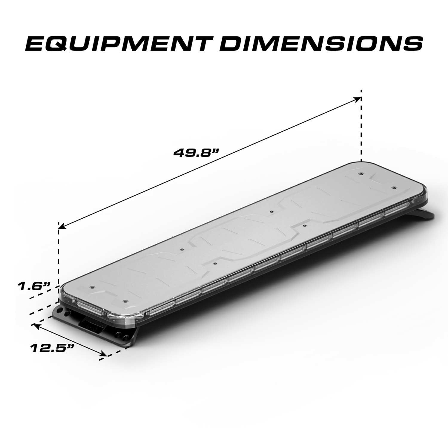 Feniex Quantum 2.0 49" GPL Light Bar Dimension