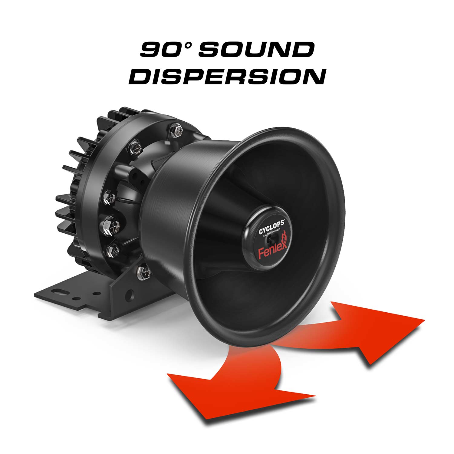 Feniex Cyclops 100-Watt Speaker Dispersion