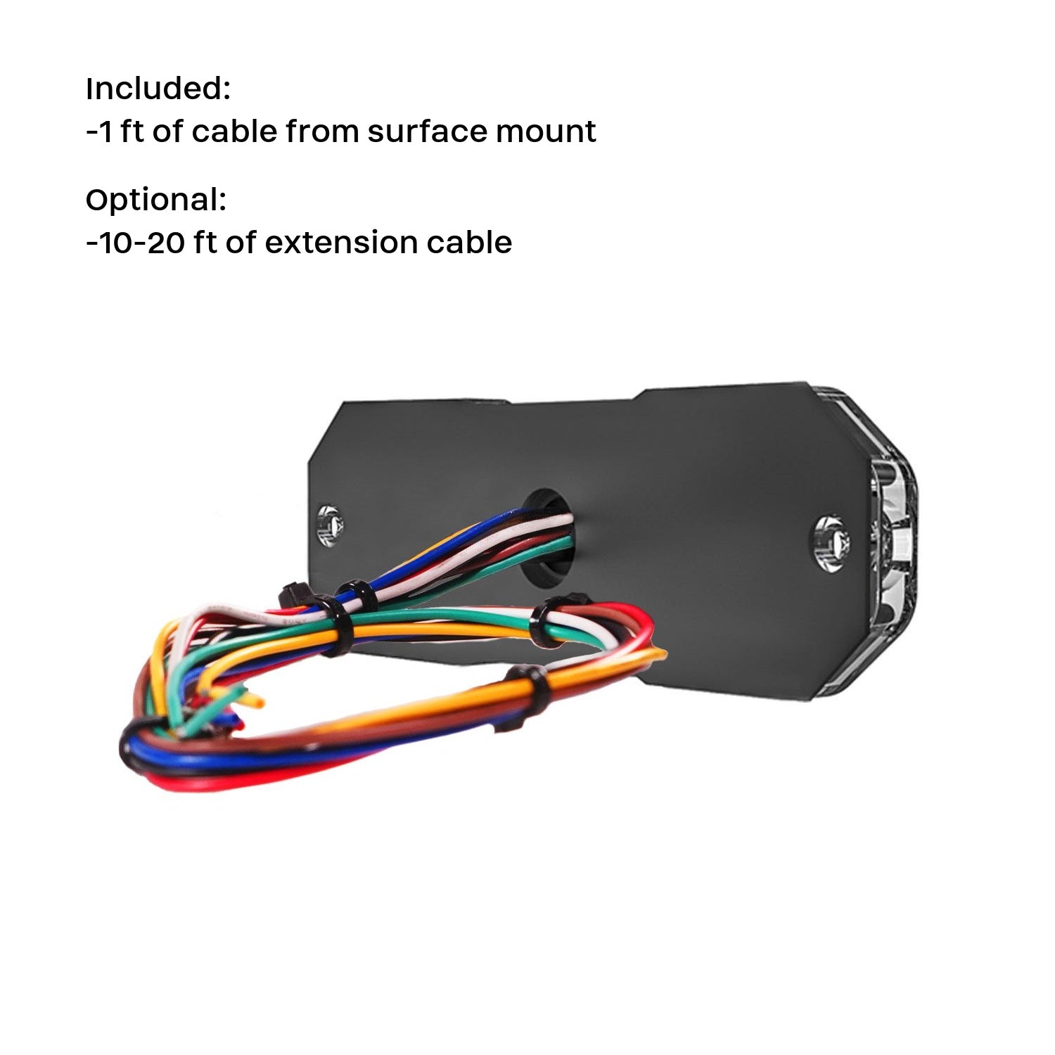 Z-6 Linear LED Surface Mount Warning Light Head Back