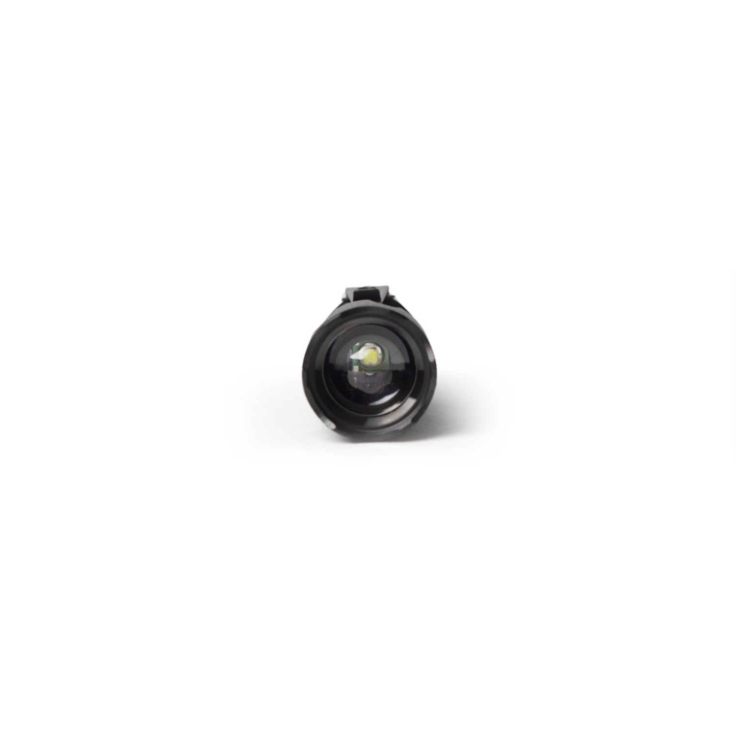 Retractable Focus-Beam LED Flashlight Front