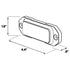 Z-4 TIR LED Surface Mount Warning Light Head Dimensions