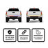 3-Row 48" LED Truck Tailgate Warning Light Bar w/ Reverse STD App Photos