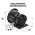 Feniex Cyclops 100-Watt Speaker Dimensions