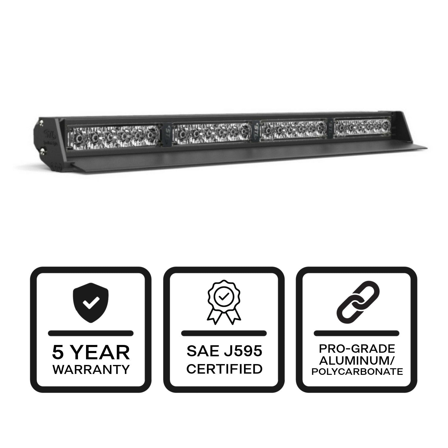 Striker-4 TIR Interior LED Dash Light 4 Head Back