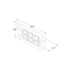 Hex Carbine® Flush Mount Off Road 6" Rectangular LED Floodlight