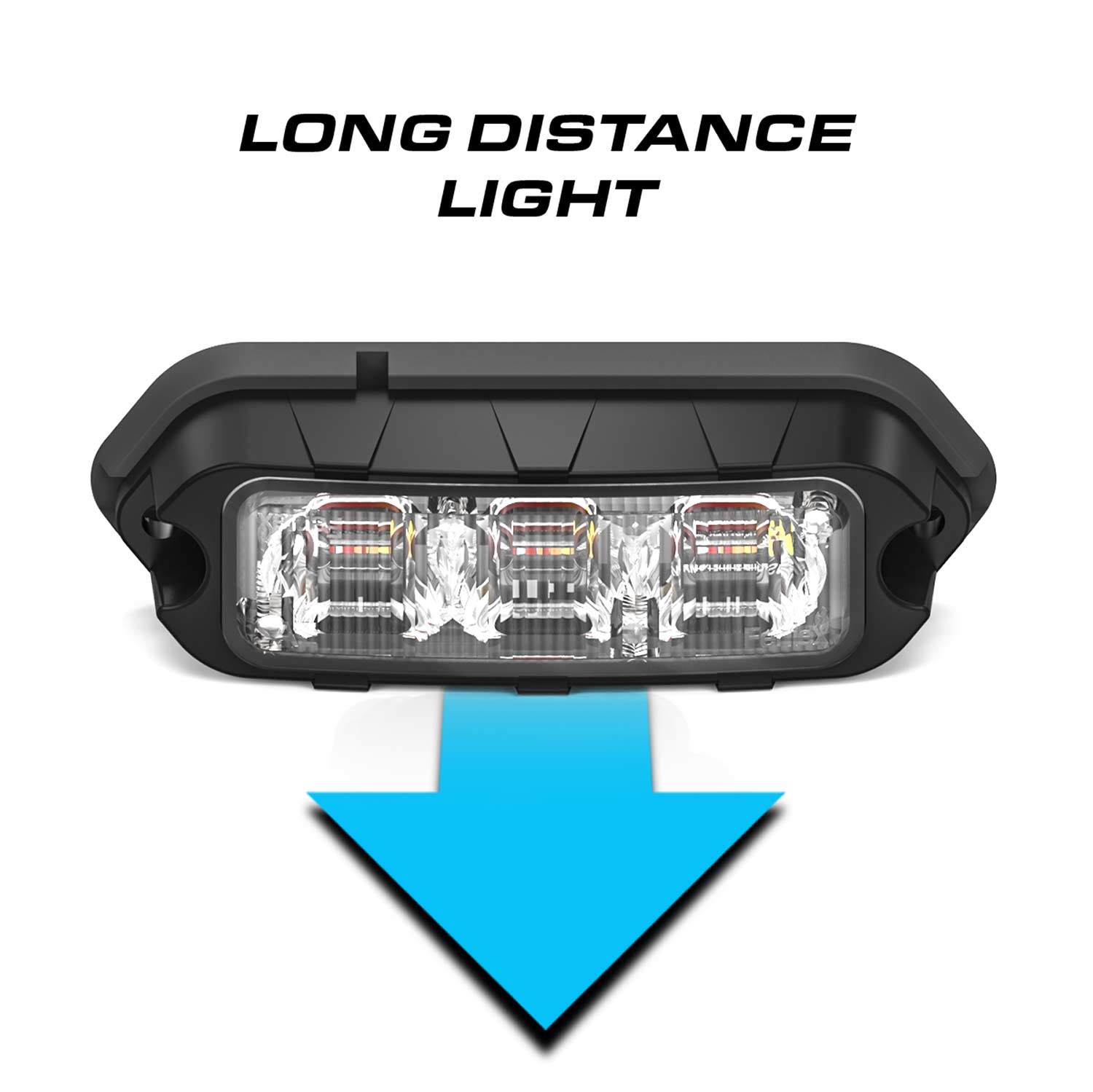 Feniex Quad Q3 LED Surface Mount Grille Light Distance