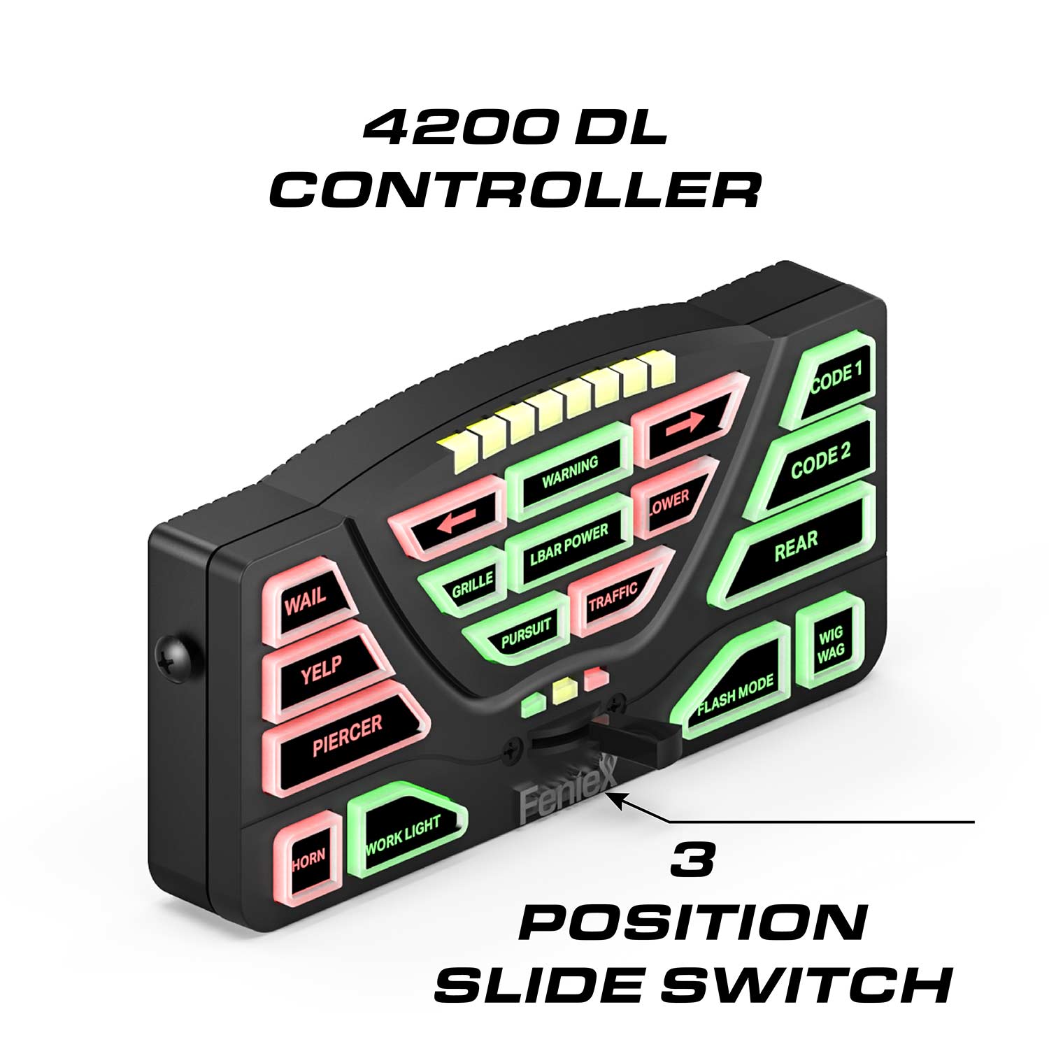 Feniex 4200 DL Controller Buttons