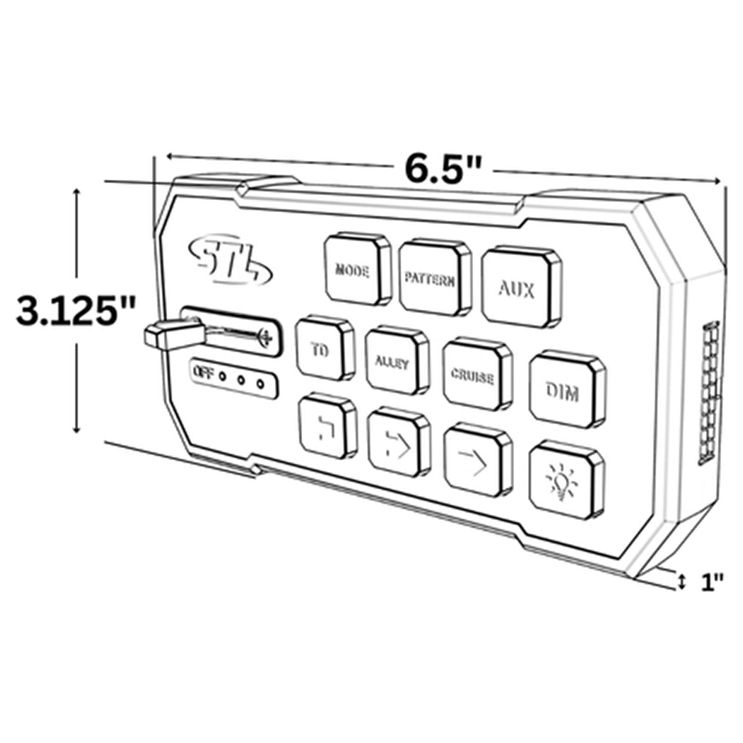 Super Take Down Supreme Control Switch Box Back Angle