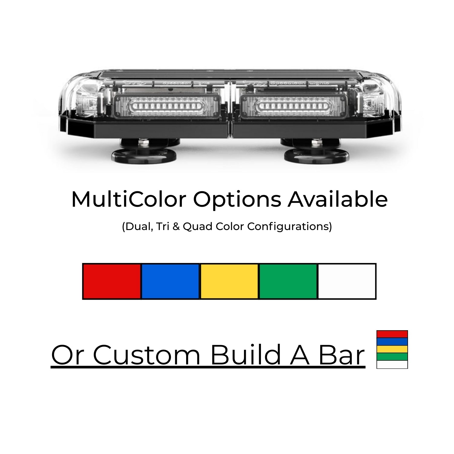 MultiColor K-Force Micro 14 Linear LED Mini Light Bar Colors