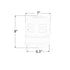Vibe Low Frequency Siren Emergency Vehicle Police 100 watt Siren Dimensions