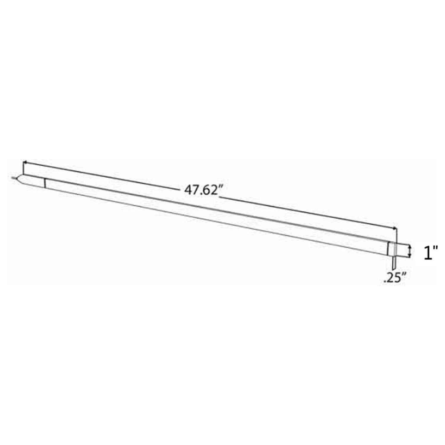 Dual-Row 48" LED Truck Tailgate Warning Light Bar w/ Reverse STD Dimensions