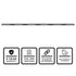Super Take Down Ceptor TIR 60" LED Running Board Light Stick Back View