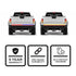 3-Row 60" LED Truck Tailgate Warning Light Bar w/ Reverse STD App Photos