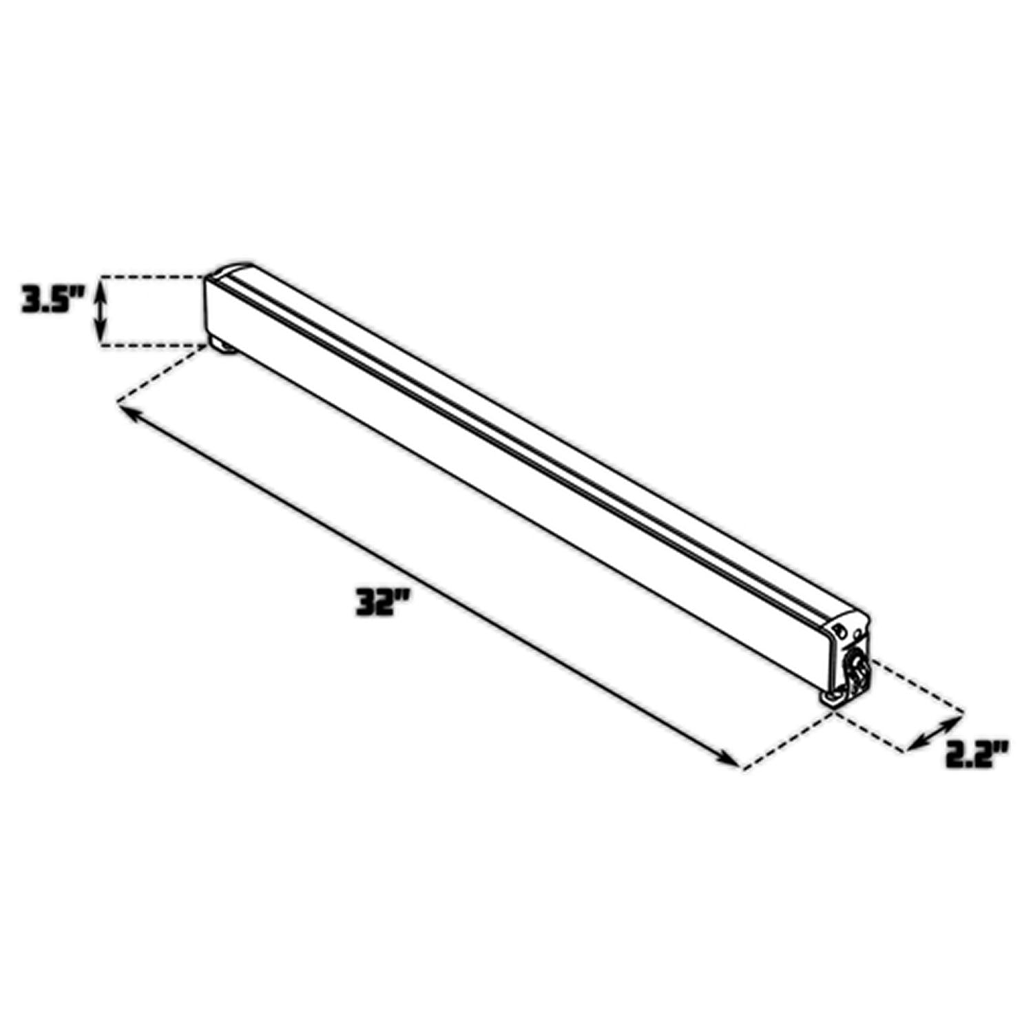 Dual Carbine Hybrid Off Road 30 Inch LED Light Bar Lenses