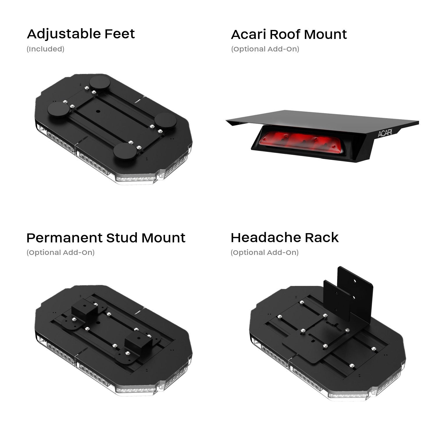 K-Force 18 TIR LED Mini Light Bar Brackets