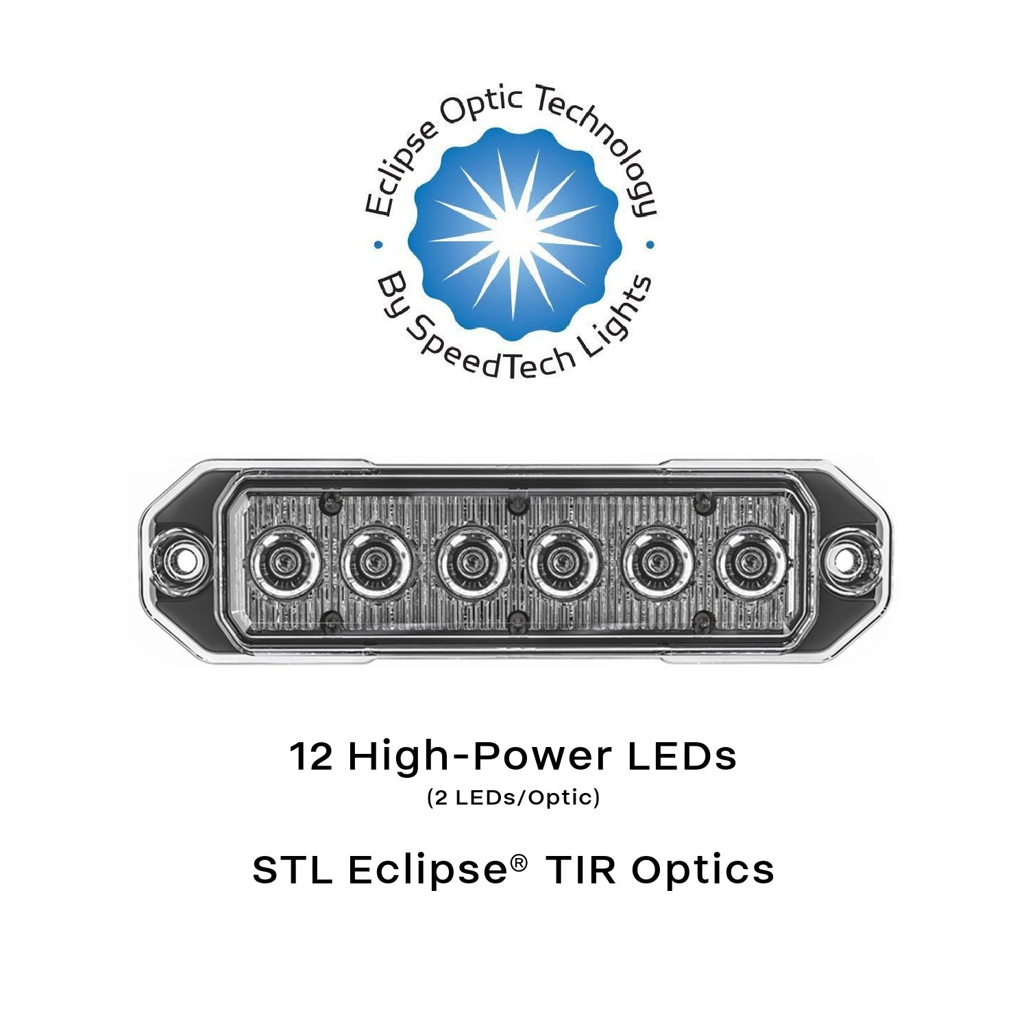 Super Take Down Z-6 TIR LED Surface Mount Warning Light Head Optics